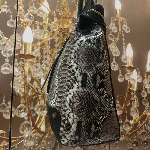 Charming Charlie Bag- Black Python - Picture 11 of 13